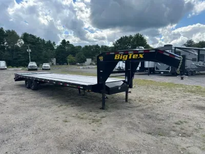 2022 Big Tex 8.5x25+5 Deckover 15.9K Gooseneck Equipment Trailer w/Full Width Ramps & Spare