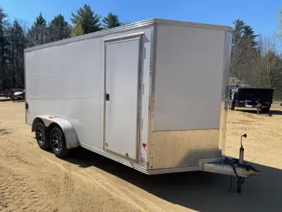 2018 Stealth 7x16 Aluminum 7K Enclosed Cargo Trailer w/Ramp Door & Interior Shelving