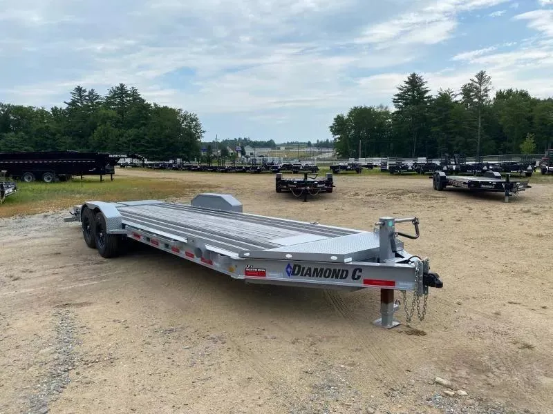 2024 Diamond C 7x24 Powder Coated 15K Lowpro Equipment Trailer w/Blackwood Outer Deck