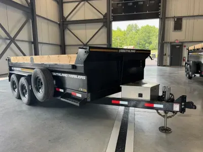 2026 Southland 7x14 Heavy Duty 17.5K Dump Trailer w/Tarp Kit, Ramps, & Stab Jacks