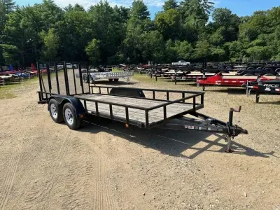2007 Carry-On 6.5x16 7K Landscape Trailer w/Split Rear Ramp Gate