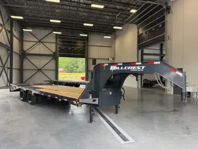 2026 Hillcrest 8.5x20+5 Deckover 25.9K Gooseneck Equipment Trailer w/Full Width Ramps