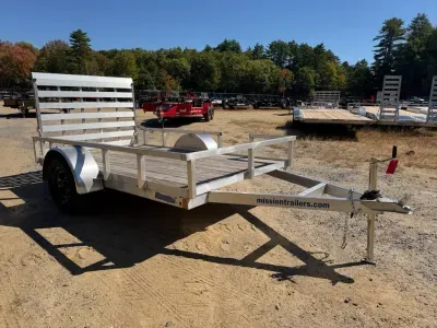 2025 Mission 6x10 Aluminum 3K Utility Trailer w/Fold Flat Ramp