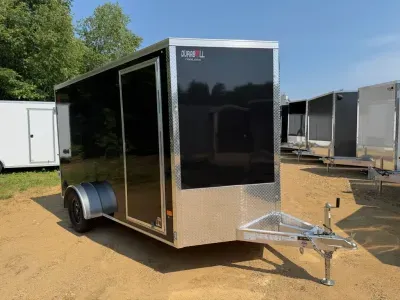 2026 DuraBull 7x12 Aluminum Enclosed 3K Cargo Trailer w/Rear Double Barn Doors