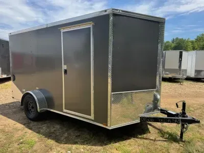 2026 Panther Cargo 7x12 Enclosed 3.5K Cargo Trailer w/Rear Ramp Door
