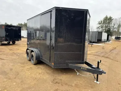 2027 Covered Wagon 7x12 Enclosed 7K Cargo Trailer w/Extra Height & Ramp Door