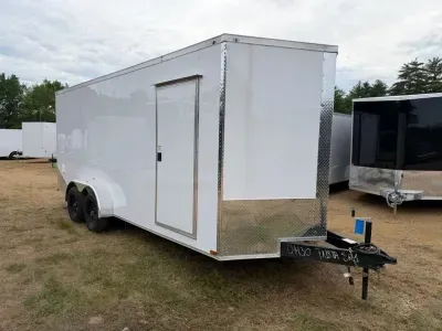 2026 Panther Cargo 7x18 Enclosed 7K Cargo Trailer w/Extra Height & Rear Ramp Door