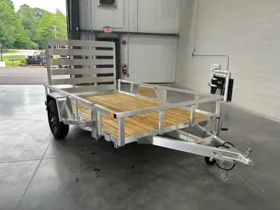 2026 Sure-Trac 6x10 Aluminum 3k Utility Trailer w/Fold Flat Rear Ramp