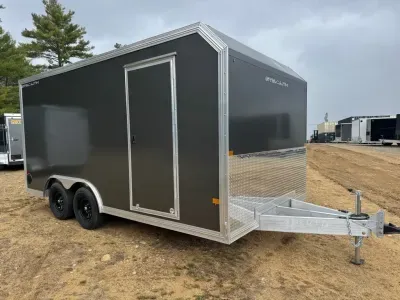 2026 Stealth 8.5x16 Aluminum 7K Ultimate Landscape Enclosed Cargo Trailer w/PolyCore & Ramp Door