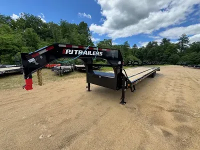 2026 PJ 8.5x27+5 Gooseneck 18K Equipment Trailer w/Full Width Ramps