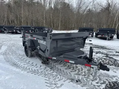 2027 Norstar 5x10 Powder Coated 3.5K Single Ram Dump Trailer w/Ramps & D-Rings