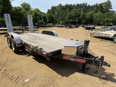 2018 Tow-Bandit 7x16 LowPro 10K Equipment Trailer w/Aluminum Stand-Up Ramps