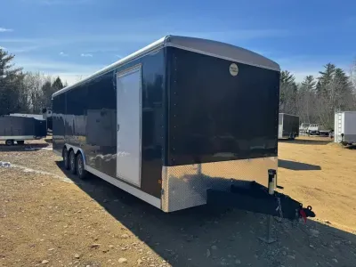 2022 Wells Cargo 8.5x28 Enclosed 15K Tri-Axle Cargo Trailer w/Ramp Door & D-Rings