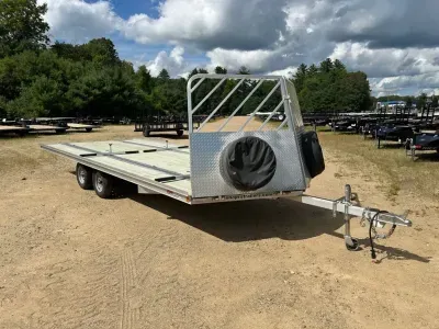 2023 SnoPro 101x20 Aluminum 3/4-Place Drive On/Off Snowmobile Trailer