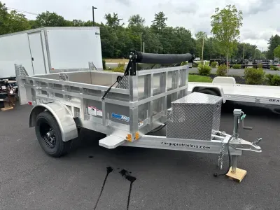 2025 CargoPro 5x8 Aluminum 5K Dump Trailer w/Tarp Kit