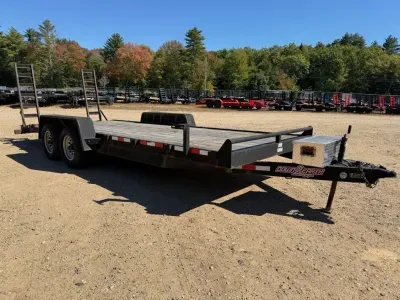 2019 Down 2 Earth 7x20 10K Equipment Trailer w/Stand Up Ramps & Spare Mount
