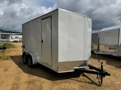 2023 Cargo Express 7x14 Enclosed 7K Cargo Trailer w/7' Interior, Motorbase Plug, & Ramp Door