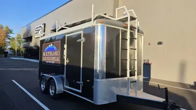 2006 US Cargo 7x14 Enclosed 7K Cargo Trailer w/Alum Wheels, Ladder Racks & Barn Doors