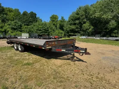 2011 Belmont 8.5x20 Deckover 14K Equipment Trailer w/Full Width Ramps