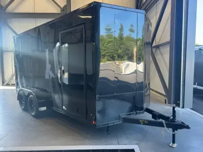 2027 ITI Cargo 7x16 Enclosed 7K Cargo Trailer w/7' Interior & Rear Ramp Door