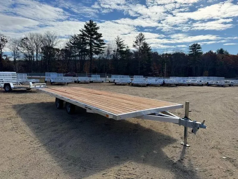 2027 Sport Haven 101x24 Aluminum 6.4K Deckover Light Equipment Trailer w/Rub Rail & Stake Pockets