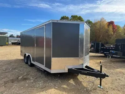 2026 Covered Wagon 8.5x18 Enclosed 7K Cargo Trailer w/PolyCore & Ramp Door