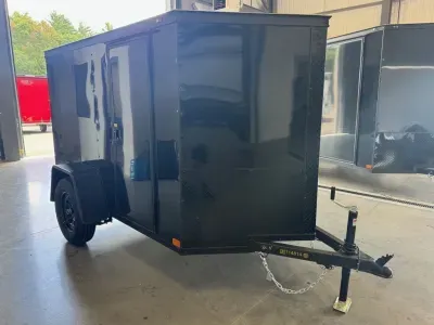 2027 Covered Wagon 5x8 Enclosed 3K Cargo Trailer w/Side Door & Rear Ramp Door