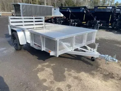 2027 Sport Haven 6x10 Deluxe 3K Aluminum Utility w/ATP Sides & Bi-Fold Ramp