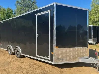 2025 Stealth 8.5x20 Aluminum 7K Enclosed Cargo/UTV Trailer w/Aluminum Wheels & Spoiler