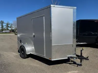 2026 Panther Cargo 6x10 Enclosed 3K Cargo Trailer w/Extra Height & Rear Ramp Door