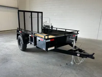 2026 Sure-Trac 5x8 Powder Coated 3K High Side Utility Trailer w/Rear Ramp Gate
