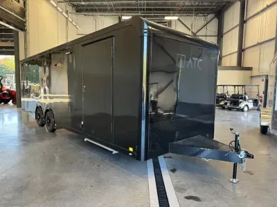 2027 ATC 8.5x28 ROM450 Aluminum 10K Car Hauler w/Escape Door, Finished Interior & Cabinets