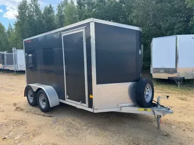 2021 E-Z Hauler 6x12 Aluminum 7K Enclosed Cargo Trailer w/Barn Doors & Wall E-Trac