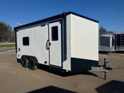 2026 ATC 7.5x16 Aluminum 7.7K STo450 Enclosed Cargo Trailer w/Adventure Package, Cabinets, & Awning