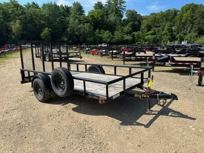 2021 Big Tex 6x12 Powder Coated 3K Utility Trailer w/Ramp Gate & Matching Spare