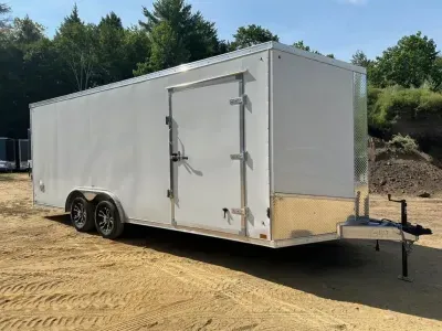 2022 Discovery 8.5x20 Aluminum 7K Enclosed Car Hauler w/Alum Wheels, D-Rings & Ramp Door