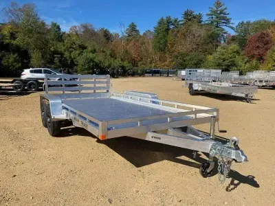2026 Bear Track 7x14 7K Aluminum Utility Trailer w/Bi-Fold Ramp Gate