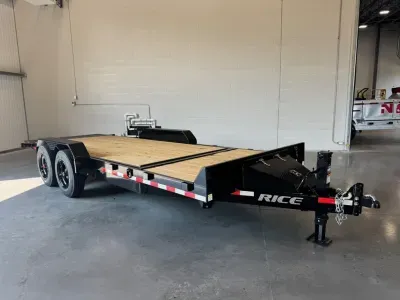 2026 Rice 7x16+4 Work Series 16K Partial Tilt Equipment Trailer w/Integrated Toolbox
