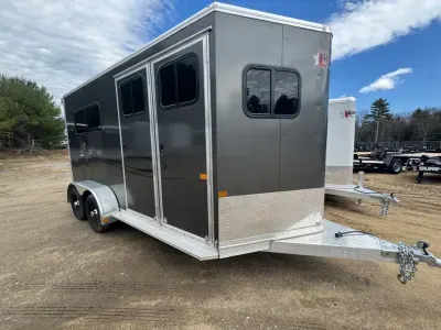 2026 Frontier Ambassador 67" Tack Lite 2-Horse Straight Load w/Front Tack Room, 8K Pedestal Jack