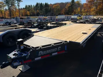 2027 Diamond C 8.5x22 Deckover 15.5K Equipment Trailer w/Extra Wide Ramps & Anti-Lock Brakes