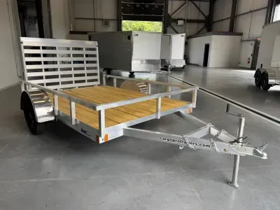 2027 CargoPro 6.5x10 Aluminum 3K Utility Trailer w/Fold Flat Ramp
