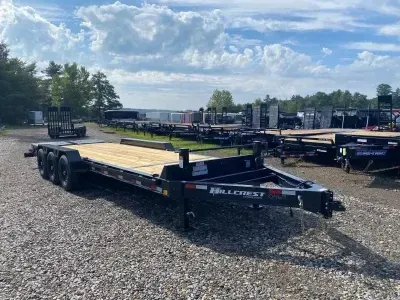 2027 Hillcrest 7x21+3 Powder Coated 21K I-Beam Equipment Trailer w/Full Width Ramps