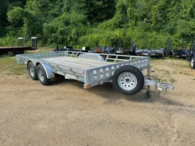 2022 Mission 83x16 Aluminum SxS/UTV/ATV Trailer w/Multi-Function Ramps & Spare