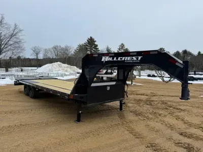 2026 Hillcrest 8.5x25+5 Deckover 15.9K Equipment Trailer w/Full Width Ramps