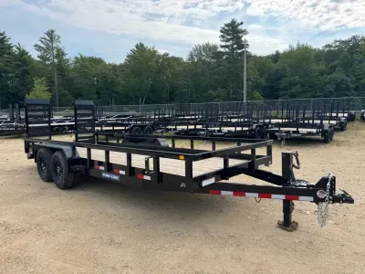 2027 Sure-Trac 7x20 Powder Coated 14k Landscape Trailer w/Extra Wide Equipment Ramps
