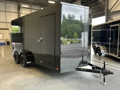 2027 ITI Cargo 7x16 Enclosed 7K Cargo Trailer w/7' Interior & Rear Ramp Door