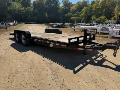 2016 Big Tex 7x20 Partial Tilt 14K Equipment Trailer w/Matching Spare