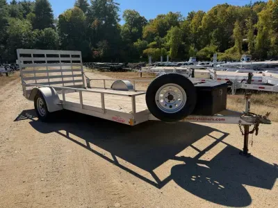 2022 High Country 6.5x14 Aluminum 3K Utility Trailer w/Ramp Gate, Toolbox & Spare