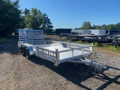 2027 Sport Haven 7x16 Aluminum 7K Deluxe Landscape Trailer w/Removable Side Load Ramps