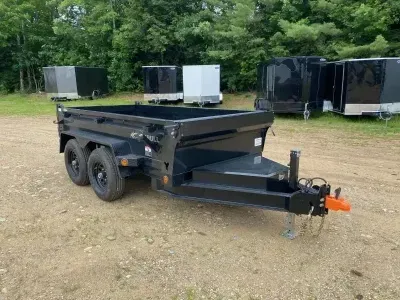 2026 Iron Bull 5x10 Powder Coated 10K Dump Trailer w/Tarp Kit & Ramps